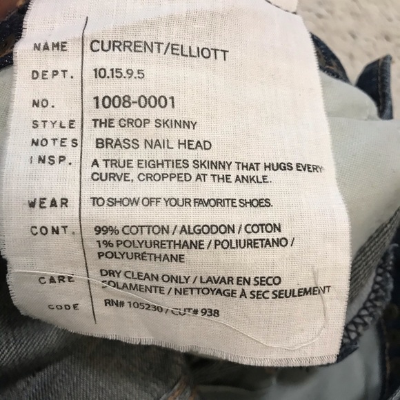 Current Elliott gold studded jeans - Picture 15 of 15